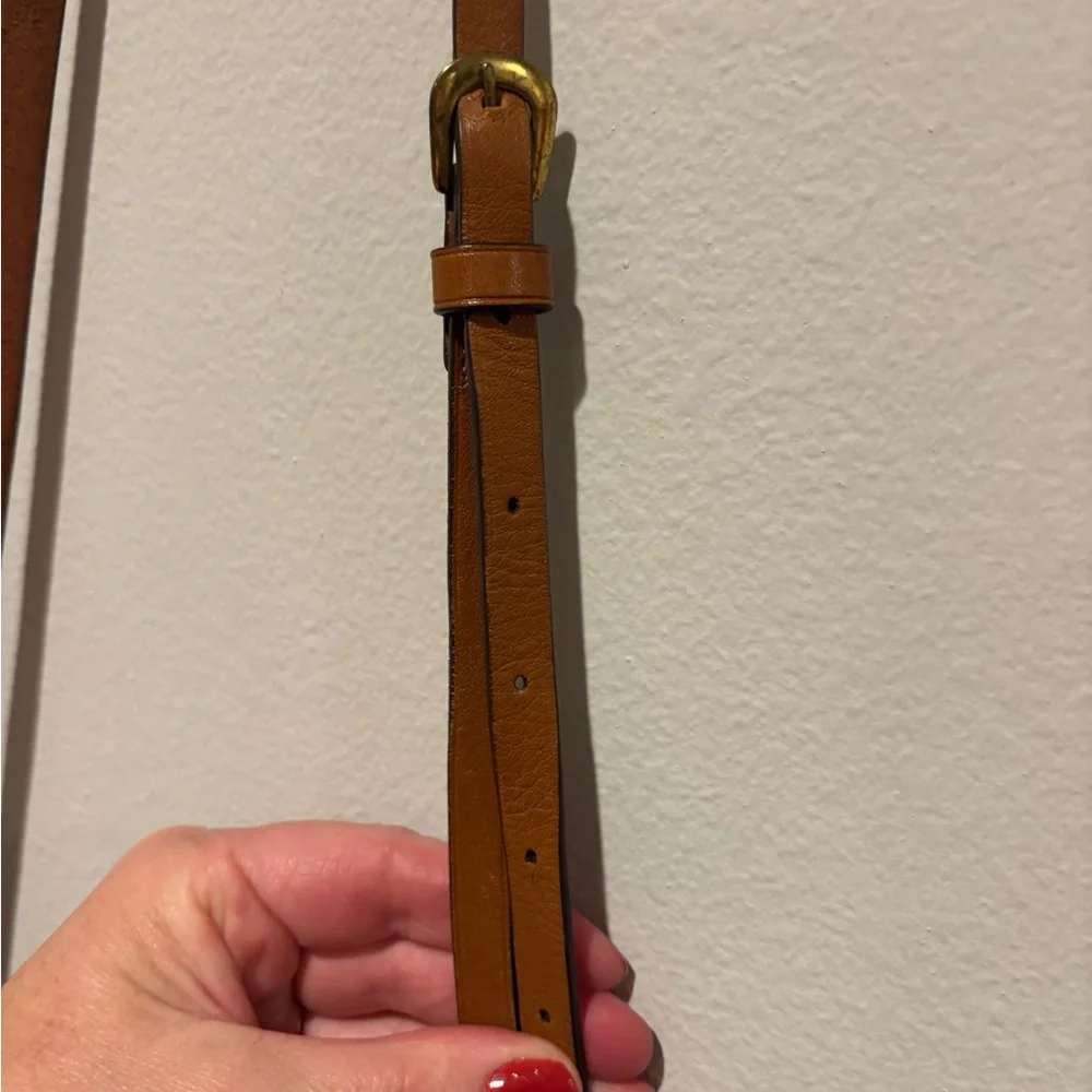 Ralph Lauren Brown Leather Bag with Gold Details - Picture 6 of 13